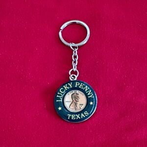 🛑 2/$6 NIP NEW Lucky Penny Texas Keychain Souvenir Casino Lottery Bingo Vegas
